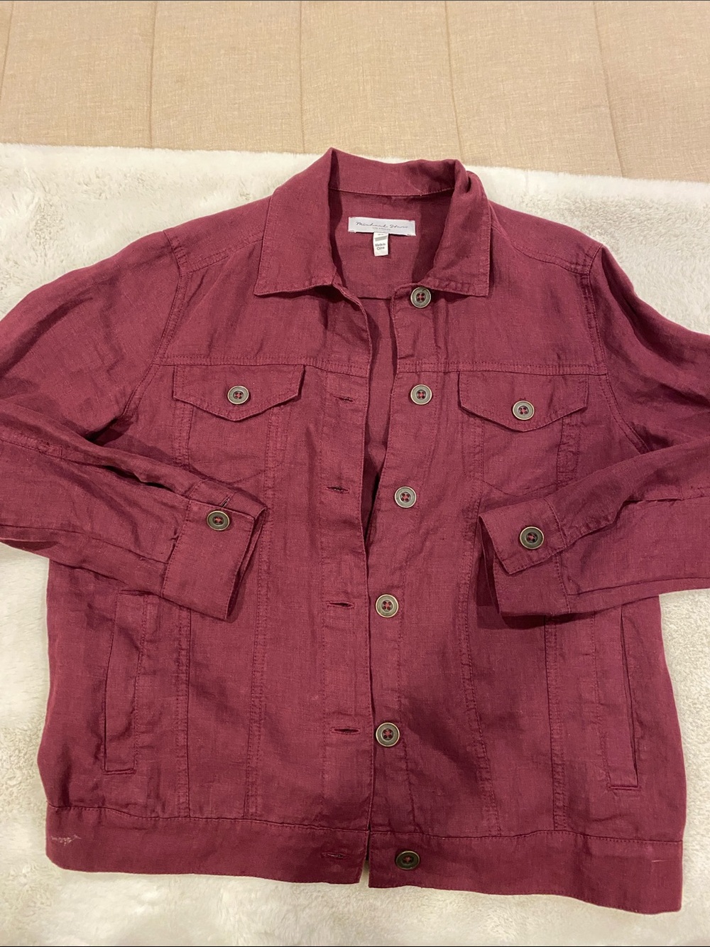 Michael Stars Linen Button Front Jacket
